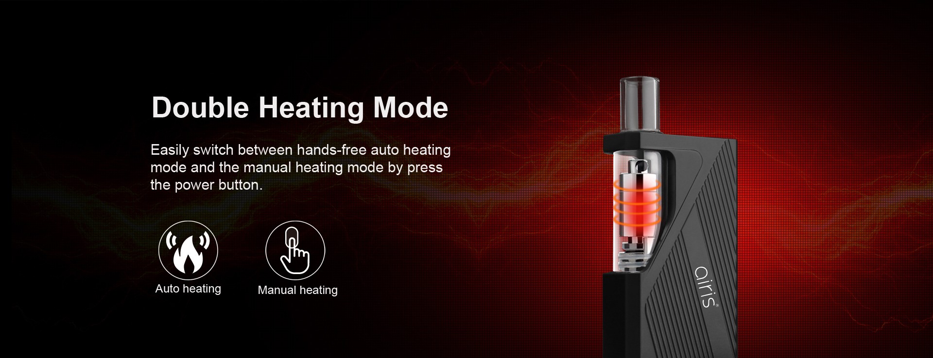 User vaping with Airis Dabble vaporizer, enjoying flavorful vapor from concentrates 