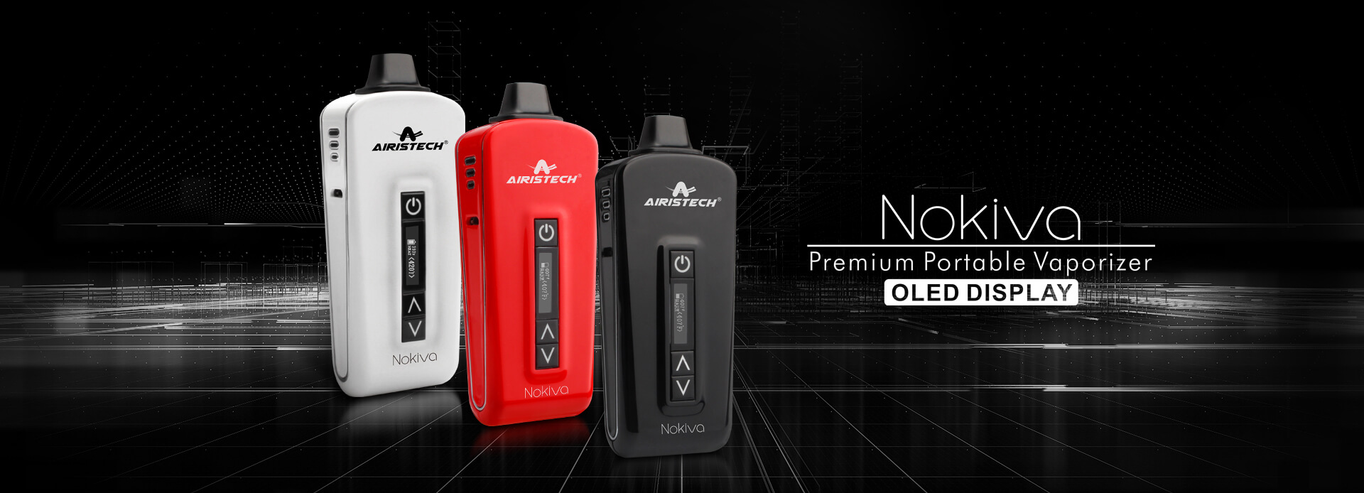 Herbva Nokiva portable dry herb vaporizer with sleek design and easy-to-use controls