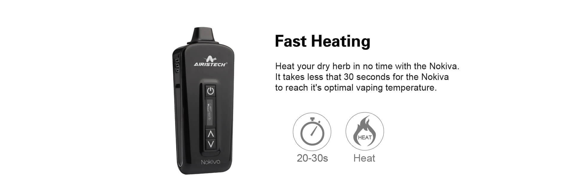User vaping with Herbva Nokiva dry herb vaporizer for smooth and flavorful vapor