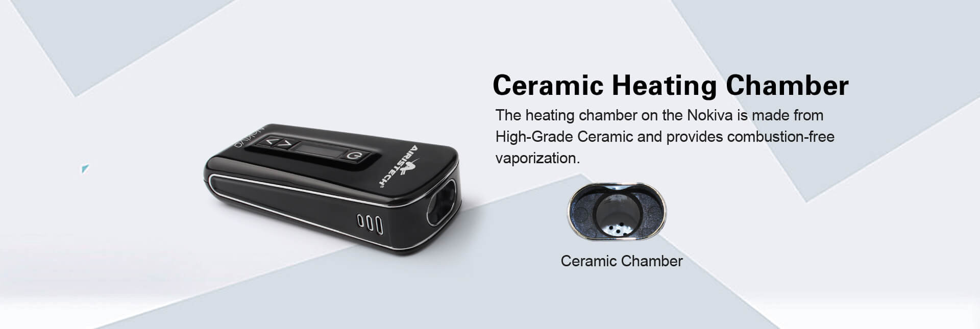 User vaping with Herbva Nokiva dry herb vaporizer for smooth and flavorful vapor 2
