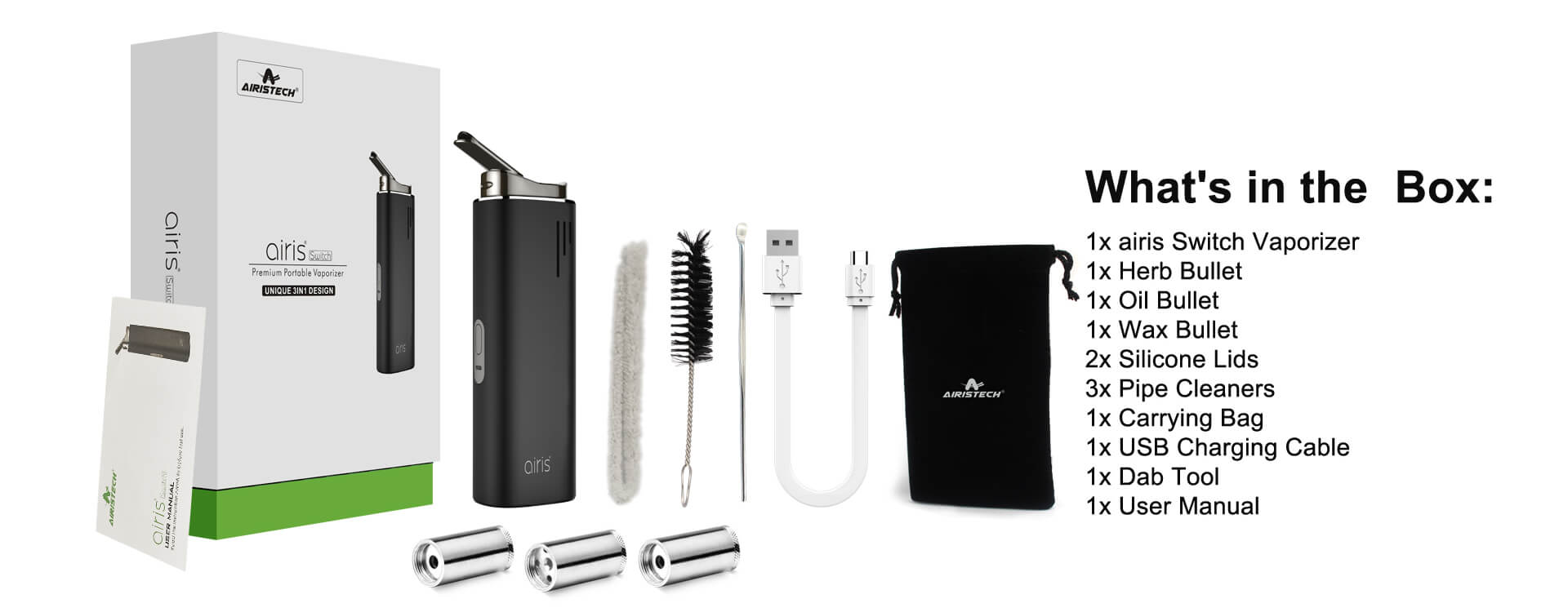 Airis Switch vaporizer compact size for portability 2