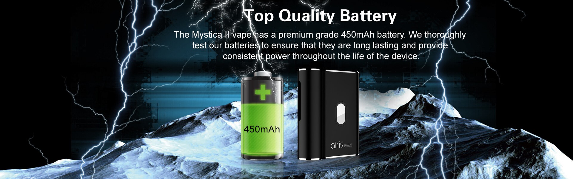 Airis Mystica 2 vaporizer producing smooth, consistent vapor from dry herb and concentrate 2 