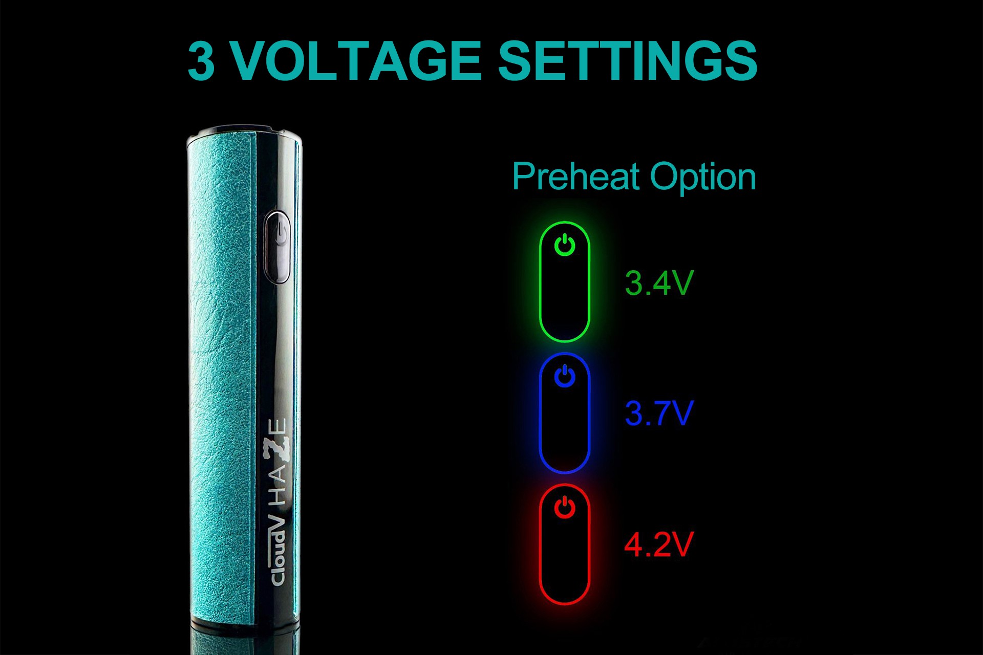 Cloudv Haze vaporizer accessories including charger, mouthpiece, and cleaning tools