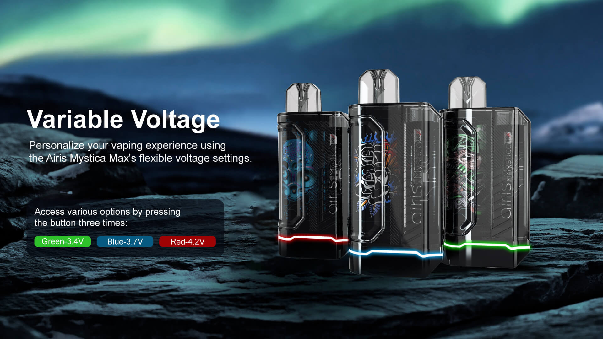 Airis Mystica Max vaporizer producing smooth and consistent vapor from both dry herb and concentrate