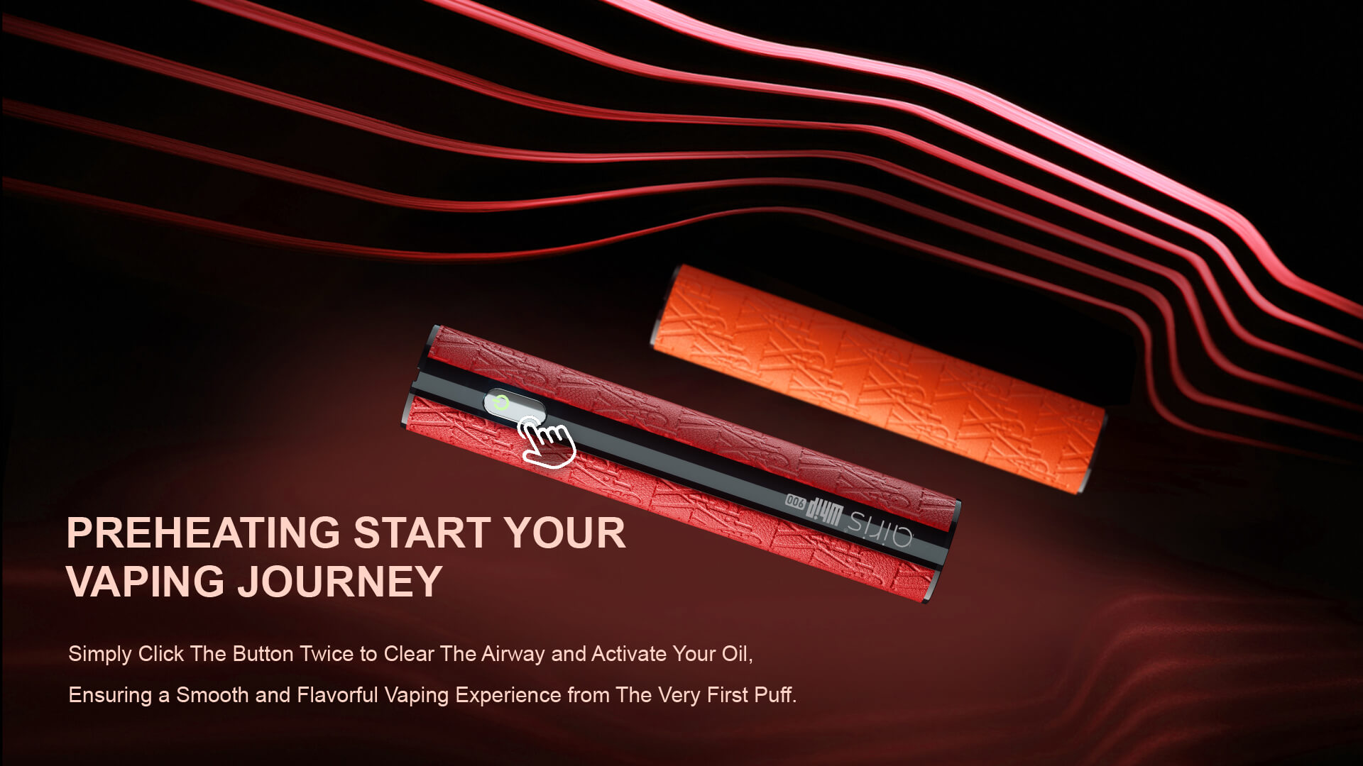 Airis Whip vaporizer producing smooth, flavorful vapor with precise temperature control 2