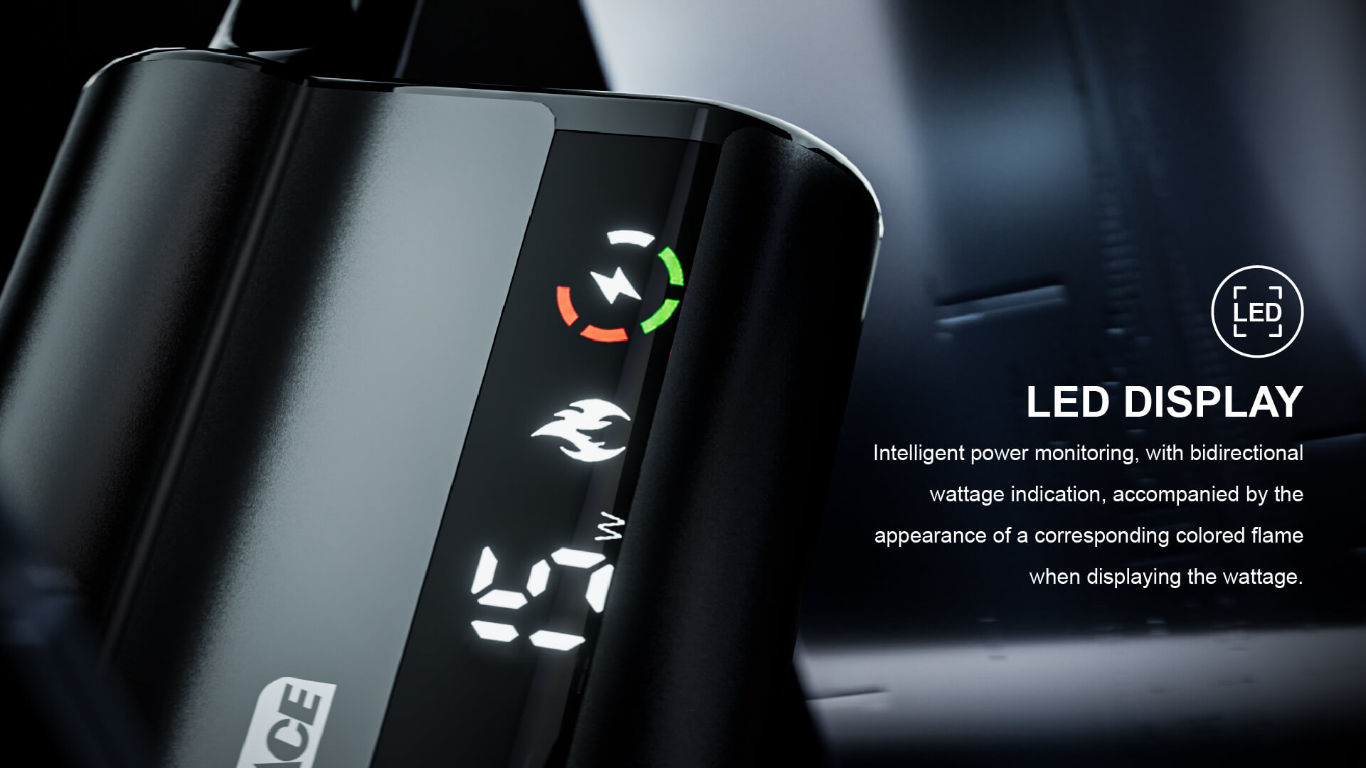 Airis Mystica Ace vaporizer showcasing its compact size and portability for easy travel