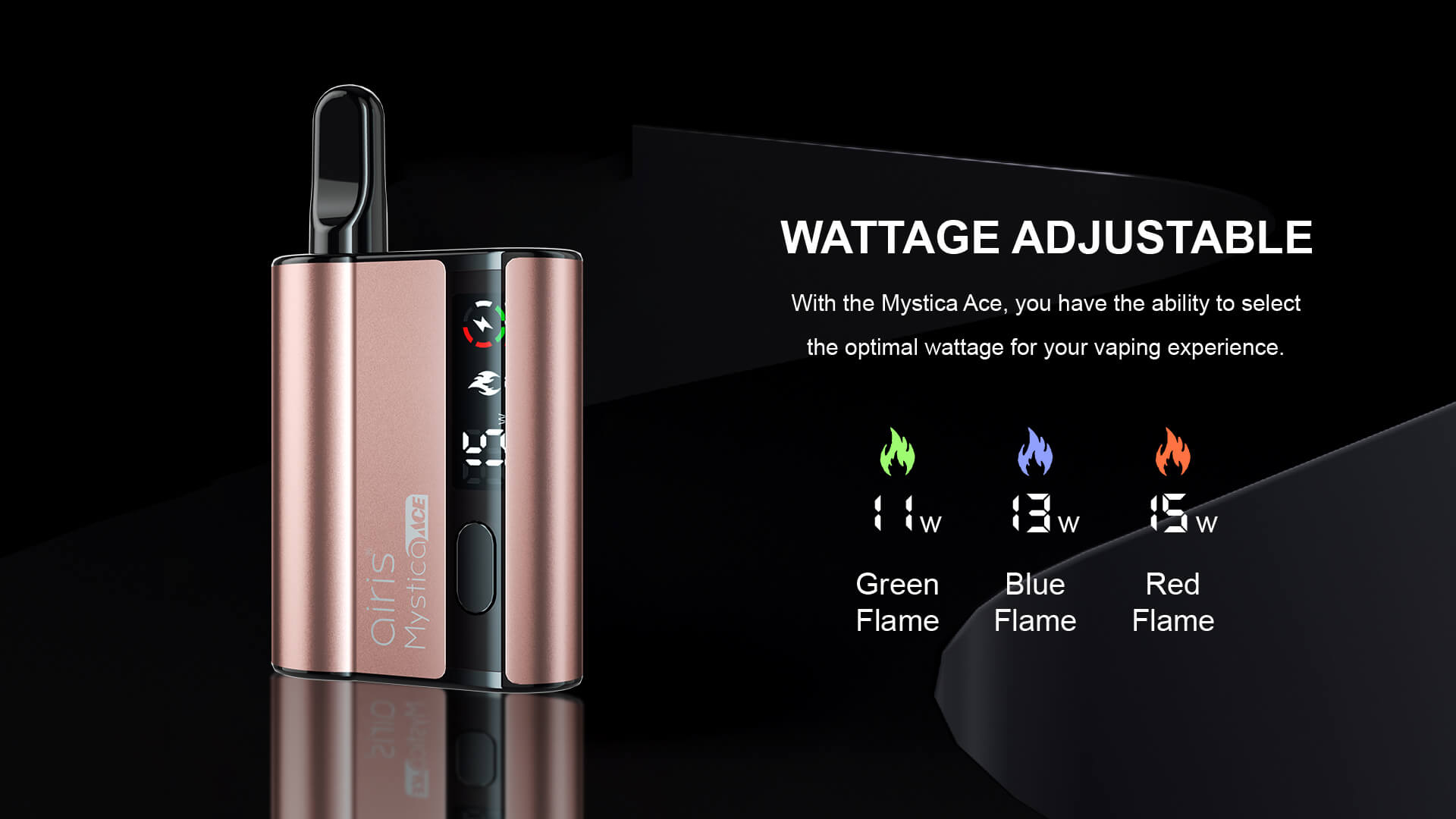 Airis Mystica Ace vaporizer producing smooth vapor from dry herb and concentrate